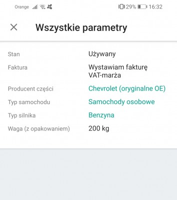 Screen z aukcji